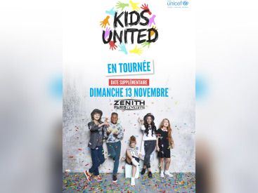 Kids United en concert au Zénith de Paris en novembre 2016