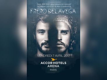 Fréro Delavega en concert à l’Arena Bercy de Paris en avril 2017