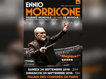 Ennio Morricone en concerts au Palais des Congrès de Paris en 2016 