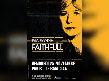Marianne Faithfull en concert au Bataclan de Paris en novembre 2016