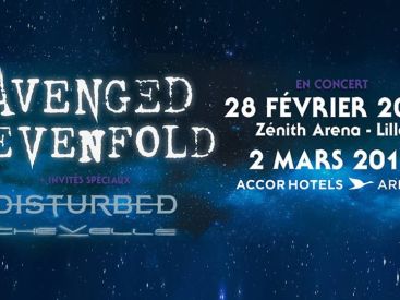 Avenged Sevenfold en concert à l'Arena Bercy de Paris en 2017