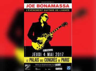 Joe Bonamassa en concert au Palais des Congrès de Paris en 2017