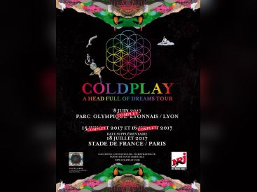Coldplay en concerts au Stade de France en juillet 2017