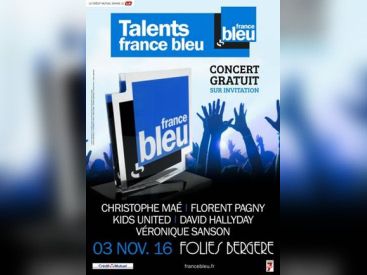 Concert des Talents France Bleu 2016 aux Folies Bergère de Paris