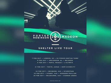 Porter Robinson et Madeon à l'Olympia de Paris en 2017 pour le "Shelter Live Tour"