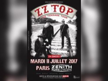 ZZ Top en concert au Zénith de Paris en juillet 2017