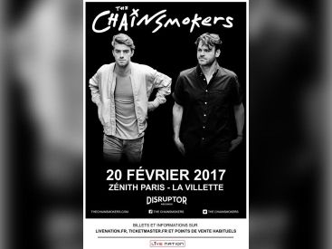 The Chainsmokers en concert au Zénith de Paris en février 2017