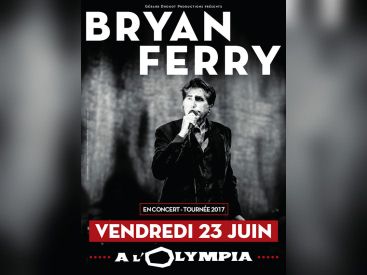 Bryan Ferry en concert à l'Olympia de Paris en juin 2017  