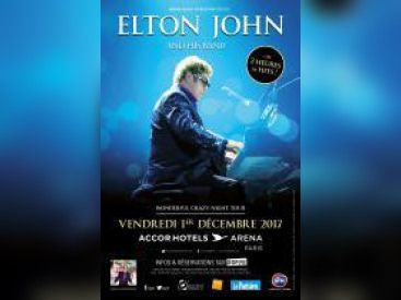 Elton John en concert à l'Arena Bercy de Paris en 2017