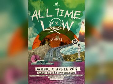 All Time Low en concert à L’Elysée Montmartre de Paris en avril 2017