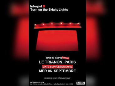 Interpol en concerts au Trianon de Paris en septembre 2017