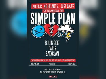Simple Plan en concert au Bataclan de Paris en juin 2017