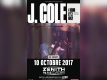 J.Cole en concert au Zénith de Paris en octobre 2017 