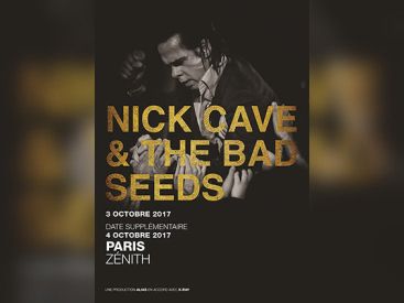Nick Cave & The Bad Seeds en concerts au Zénith de Paris en octobre 2017