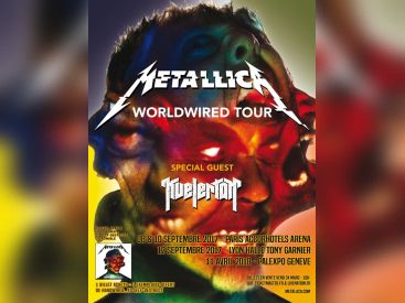 Metallica en concerts à l'Arena Bercy de Paris en septembre 2017