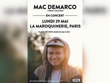 Mac DeMarco en concert à La Maroquinerie de Paris en mai 2017