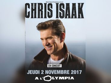 Chris Isaak en concert à l’Olympia de Paris en novembre 2017