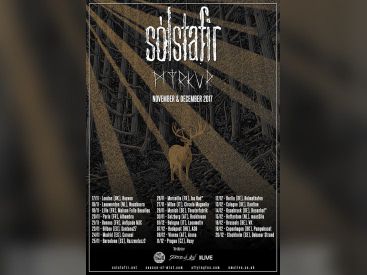 Sólstafir en concert à l'Alhambra de Paris en novembre 2017