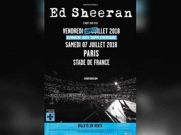 Ed Sheeran en concerts au Stade de France en juillet 2018