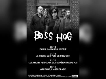 Boss Hog en concert à La Maroquinerie de Paris en octobre 2017