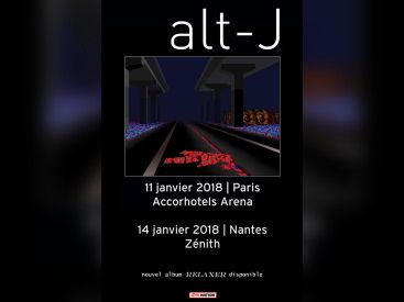 Alt-J en concert à l'Arena Bercy de Paris en 2018
