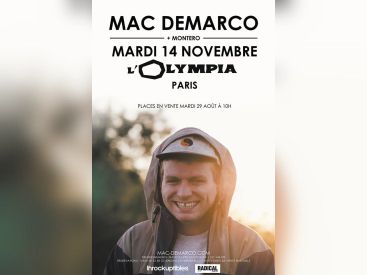 Mac Demarco en concert à l'Olympia de Paris en novembre 2017