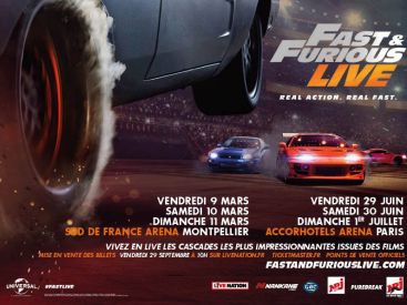 Fast & Furious Live à l'Arena Bercy de Paris en 2018
