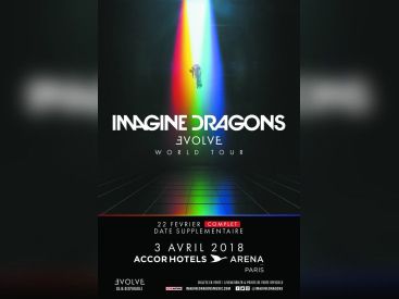 Imagine Dragons en concert à l'Arena Bercy de Paris en février 2018