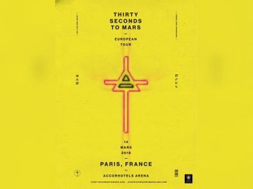 Thirty Seconds To Mars en concert à l'AccorHotels Arena Bercy de Paris en otobre 2018