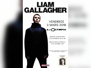 Liam Gallagher en concert à l’Olympia de Paris en mars 2018
