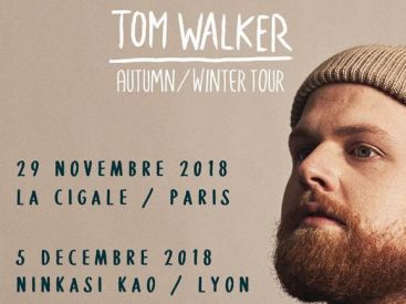 Tom Walker en concert à La Cigale de Paris en novembre 2018