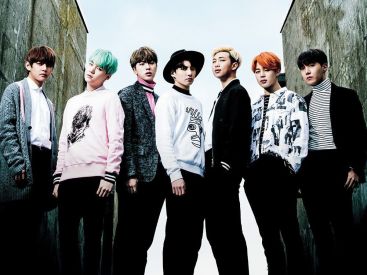 BTS, les Bangtan Boys, en concert à l'AccorHotels Arena de Paris en octobre 2018