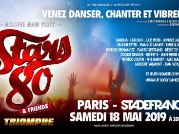 Stars 80 : nouveau spectacle "Triomphe" au Stade de France en mai 2019