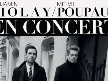 Benjamin Biolay et Melvil Poupaud en concert à l'Olympia de Paris en février 2019