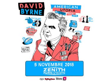 David Byrne en concert au Zénith de Paris en novembre 2018
