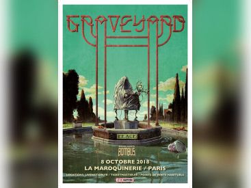 Graveyard en concert à La Maroquinerie de Paris en octobre 2018