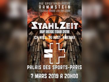 Rammstein interprété par Stahlzeit au Palais des Sports de Paris en mars 2019