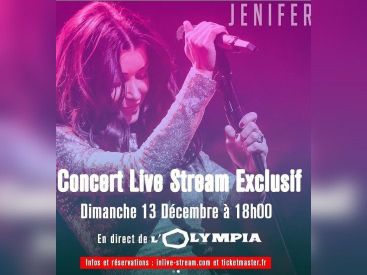 Jenifer annonce son premier concert en live streaming : infos et billetterie