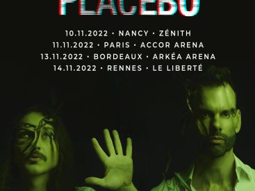 Placebo en concert à l'Accor Arena de Paris en novembre 2022