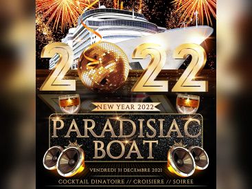 Paradisiac Croisière Boat Party New Year 2022 à Paris