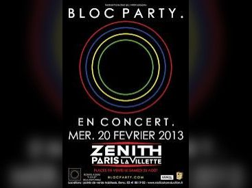 Bloc Party Zénnith de Paris 2013