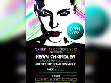 Open House au Showcase avec Kerri Chandler, Motor City Drum Ensemble 
