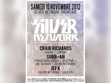 Silver Network au Showcase avec Craig Richards, Subb-An et Jef K