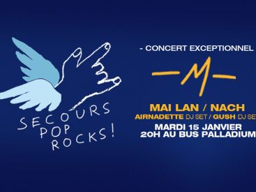 Secours Pop Rocks au Bus Palladium avec -M-, alias Matthieu Chedid