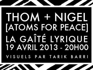 Thom Yorke et Nigel Godrich de Atoms For Peace en concert à la Gaité Lyrique
