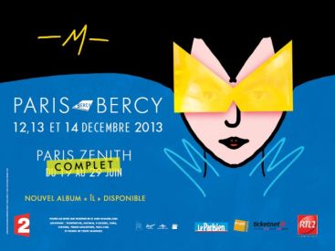 -M-, alias Matthieu Chedid, en tournée 2013 : série de concerts au Trianon et au Zénith de Paris