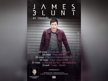 James Blunt au Zénith de Paris en mars 2014