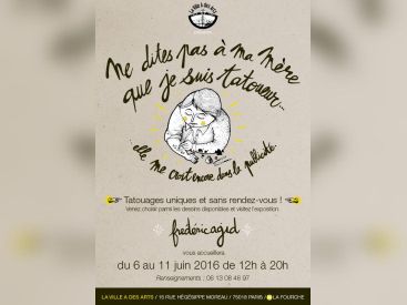 Ne dites pas à ma mère que je suis tatoueur, l'expo de la Villa des Arts