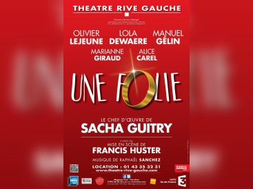 Une Folie de Sacha Guitry au théâtre Rive-Gauche : notre critique 