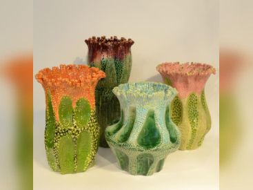 Fleurs de faïence, la belle expo céramique de la galerie Mougin